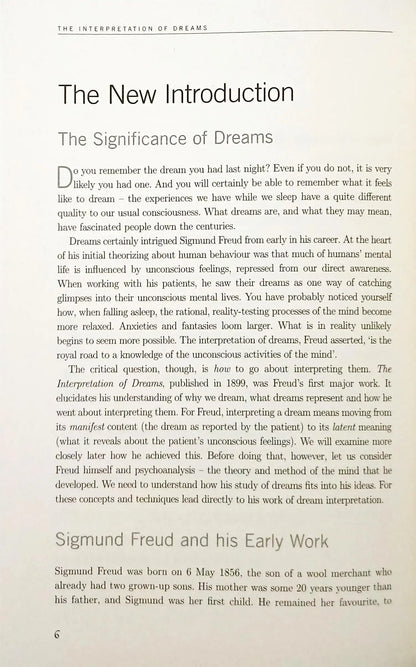 The Interpretation of Dreams