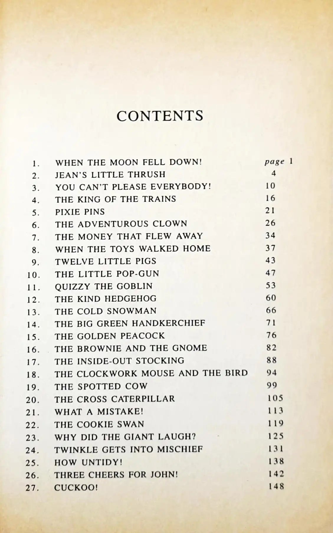 Six O'Clock Tales (P)