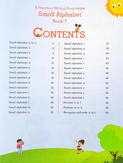 Small Alphabet : A Preschool Writing Programme - Book 7