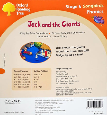 Oxford Reading Tree Phonics Songbirds Jack And The Giants