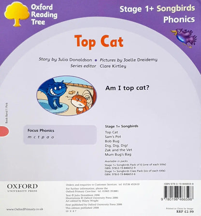 Oxford Reading Tree Phonics Songbirds Top Cat (P)