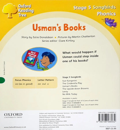 Oxford Reading Tree Phonics Songbirds Usman's Books (P)