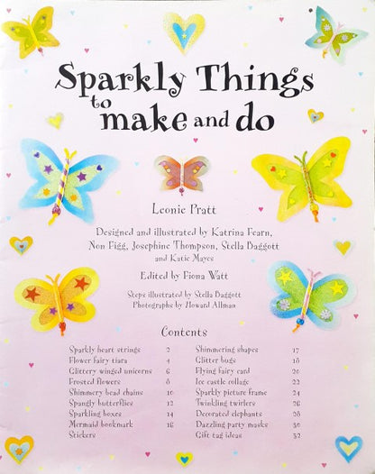 Usborne Activities Sparkly Things To Make And Do