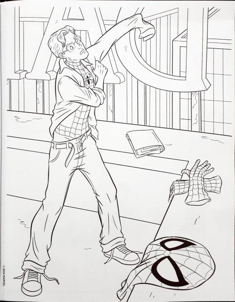 Spider-Man Jumbo Colouring