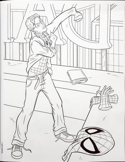 Spider-Man Jumbo Colouring