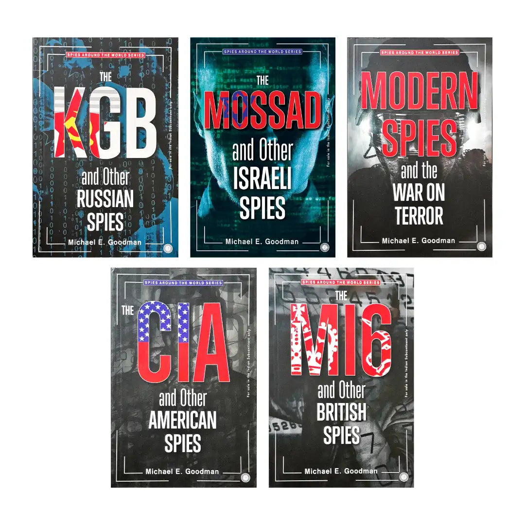 Spies Around The World Series Set of 5 Books | The KGB | Mossad | MI6 | CIA | Modern Spies