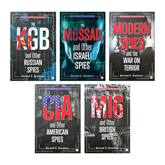 Spies Around The World Series Set of 5 Books | The KGB | Mossad | MI6 | CIA | Modern Spies