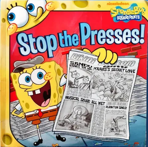 Spongebob Squarepants Stop The Presses Nickelodeon (P)