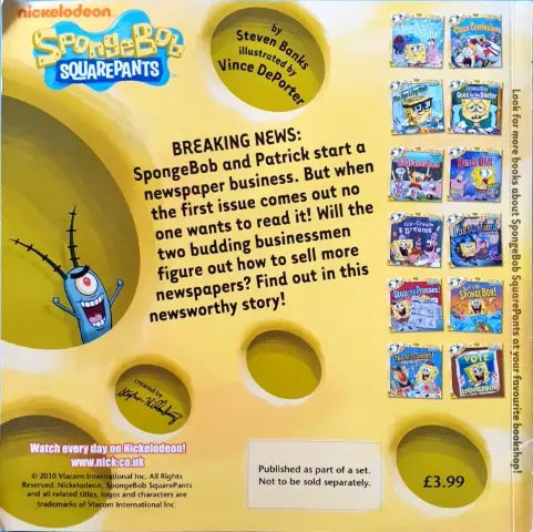 Spongebob Squarepants Stop The Presses Nickelodeon (P)