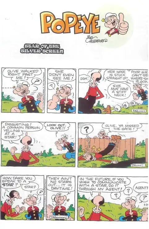 Popeye The Sailor : Star Of The Silver Screen