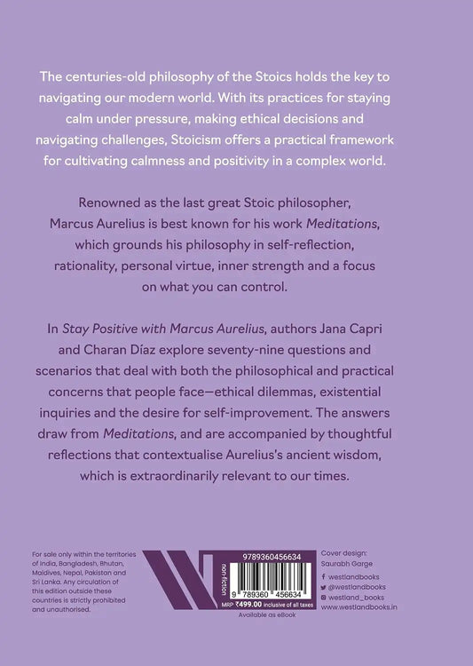 Stay Positive With Marcus Aurelius : 79 Questions And Answers From Stoic Philosophy | Hardcover
