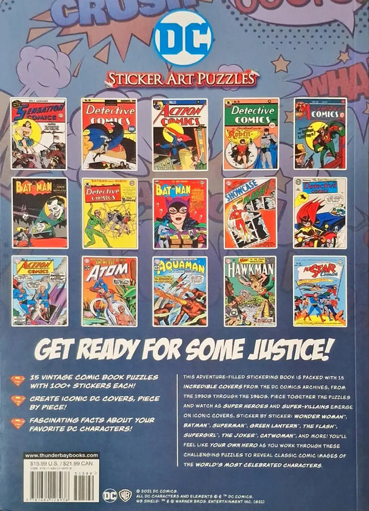 DC Classic Comic Book Covers : Sticker Art Puzzles
