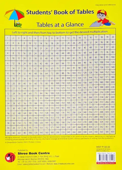 Student Guide To Table Student's Book of Tables – Books and You
