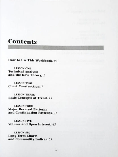 Study Guide to Technical Analysis of the Financial Markets