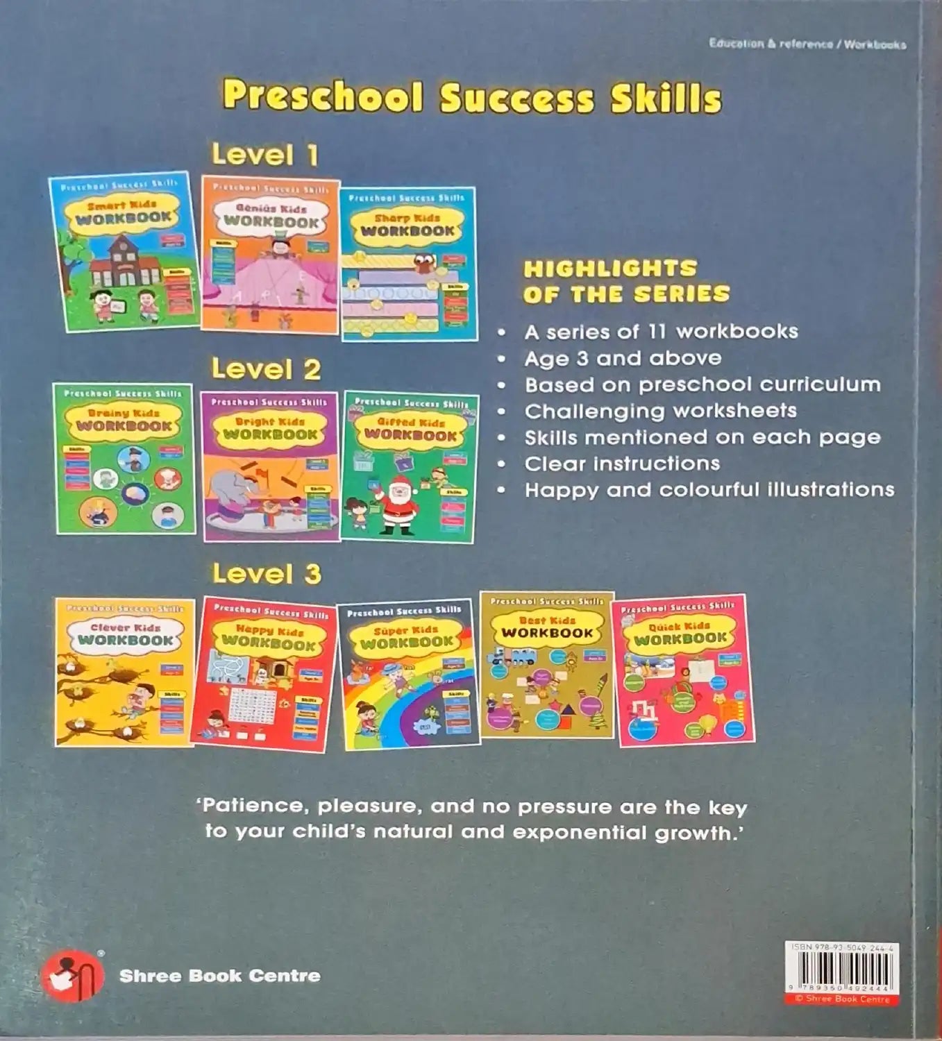 Preschool Success Skills : Super Kids Workbook | Level 3