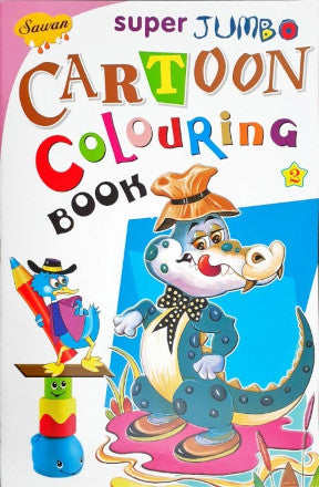 Super Jumbo Cartoon Colouring Book 2