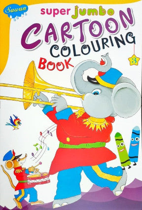 Super Jumbo Cartoon Colouring Book 3