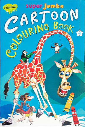 Super Jumbo Cartoon Colouring Book-4