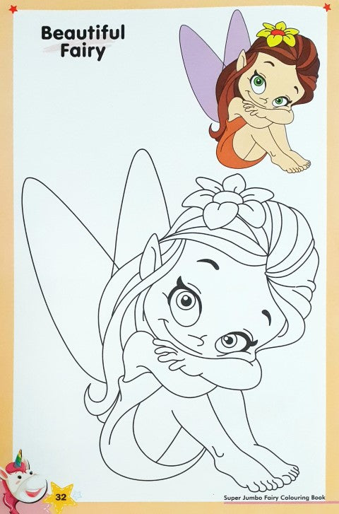 Super Jumbo Fairy Colouring Book