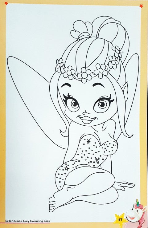 Super Jumbo Fairy Colouring Book