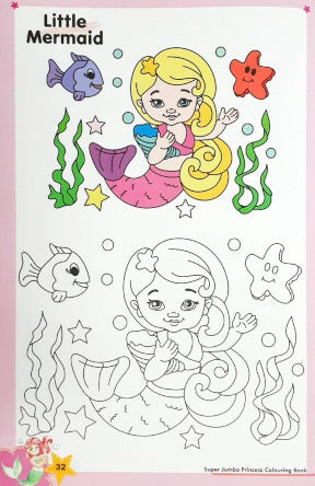 Super Jumbo Princess Colouring Book