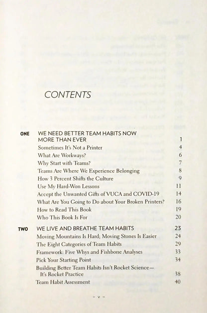 Team Habits