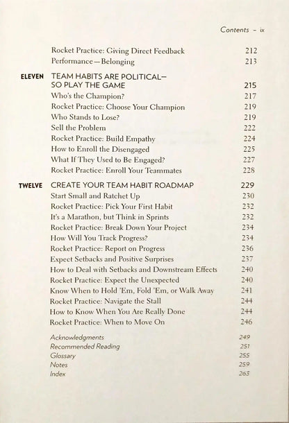 Team Habits