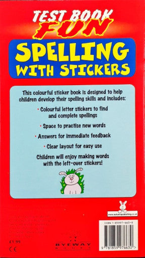 Spelling With Stickers (Red)