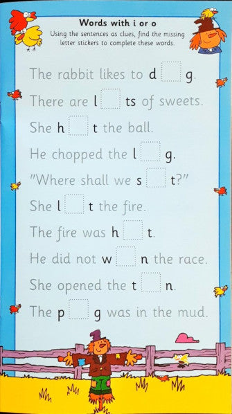 Spelling With Stickers (Red)