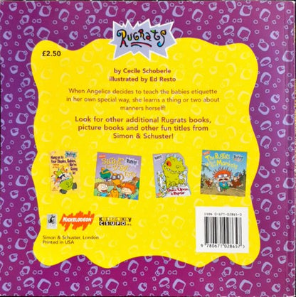 Rugrats Thank You Angelica The Rugrats Book Of Manners