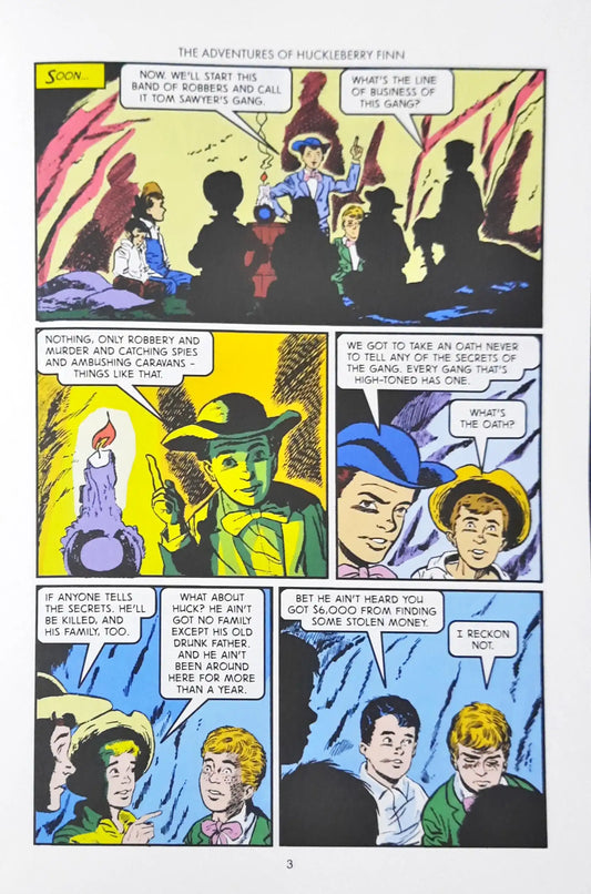 The Adventures of Huckleberry Finn : Classics Illustrated No. 18