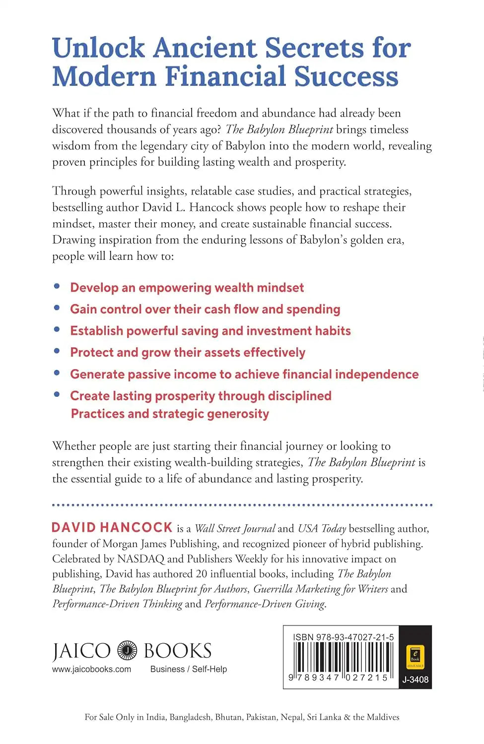The Babylon Blueprint : Timeless Strategies for Wealth, Wisdom and Well-being