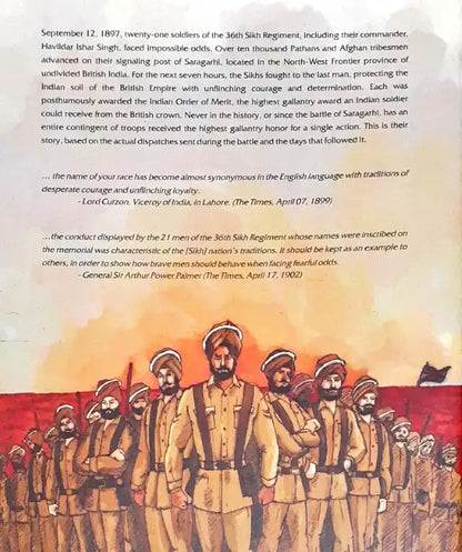 Sikh Comics The Battle Of Saragarhi The Last Stand Of The 36th Sikh Regiment (N)