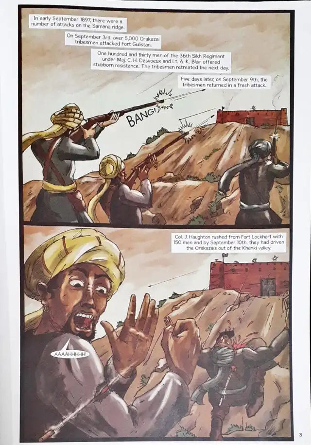 Sikh Comics The Battle Of Saragarhi The Last Stand Of The 36th Sikh Regiment (N)