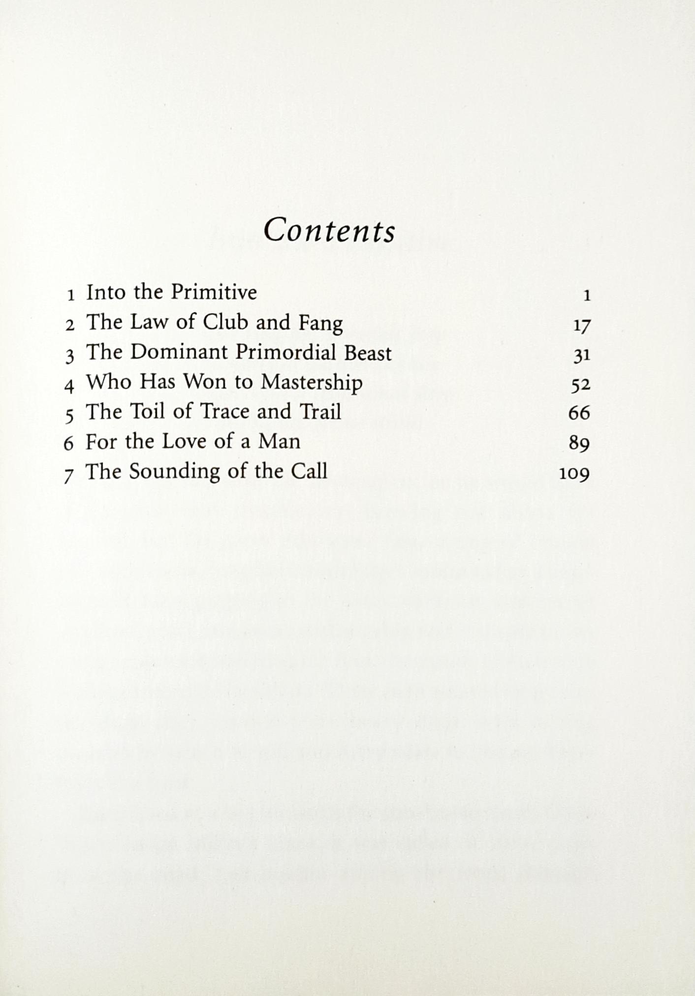 The Call of the Wild