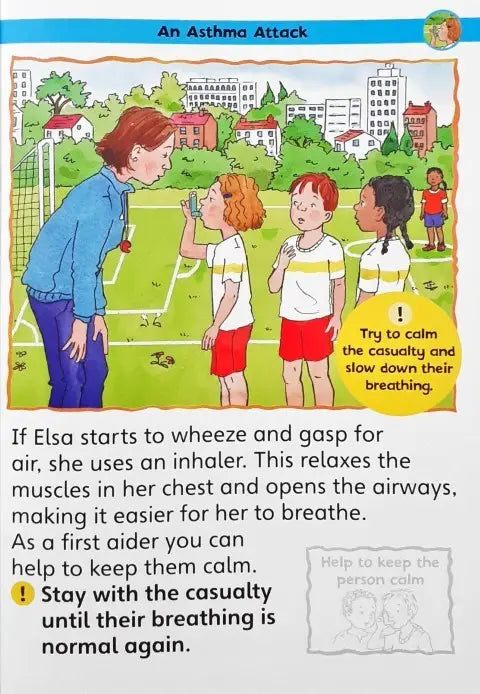 The Children's Book Of First Aid Skills Includes In Case Of Emergency Poster And First Aid Skills Stickers