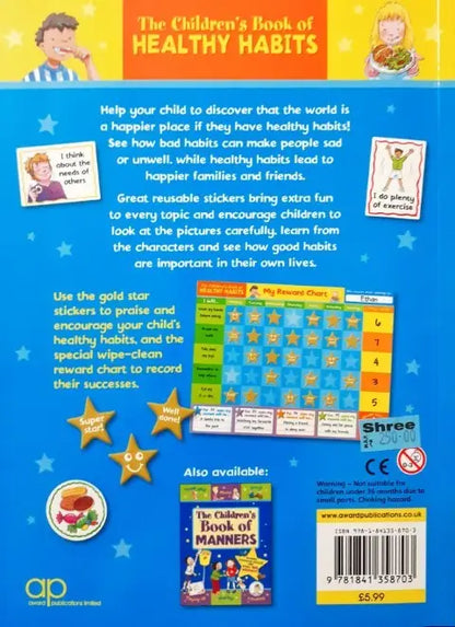 The Children's Book Of Healthy Habits Includes Reward Chart & Over 100 Stickers