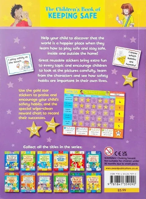 The Children's Book Of Keeping Safe Includes Reward Chart & Over 50 Stickers