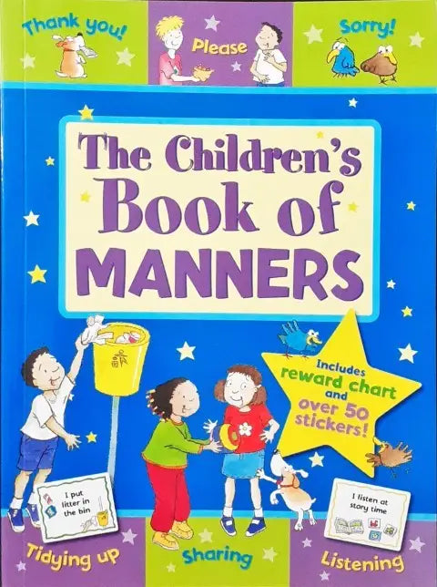 Manners Sticker The Children's Book Of Manners Includes Reward Chart & Over 50 Sticker ...