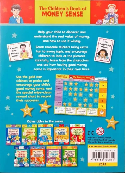 The Children's Book Of Money Sense Includes Reward Chart & Over 50 Stickers