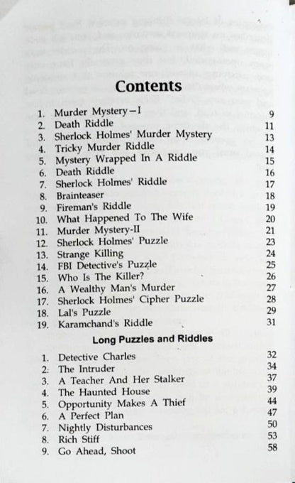 The Detective's Collection Of Mysteries Puzzles & Riddles