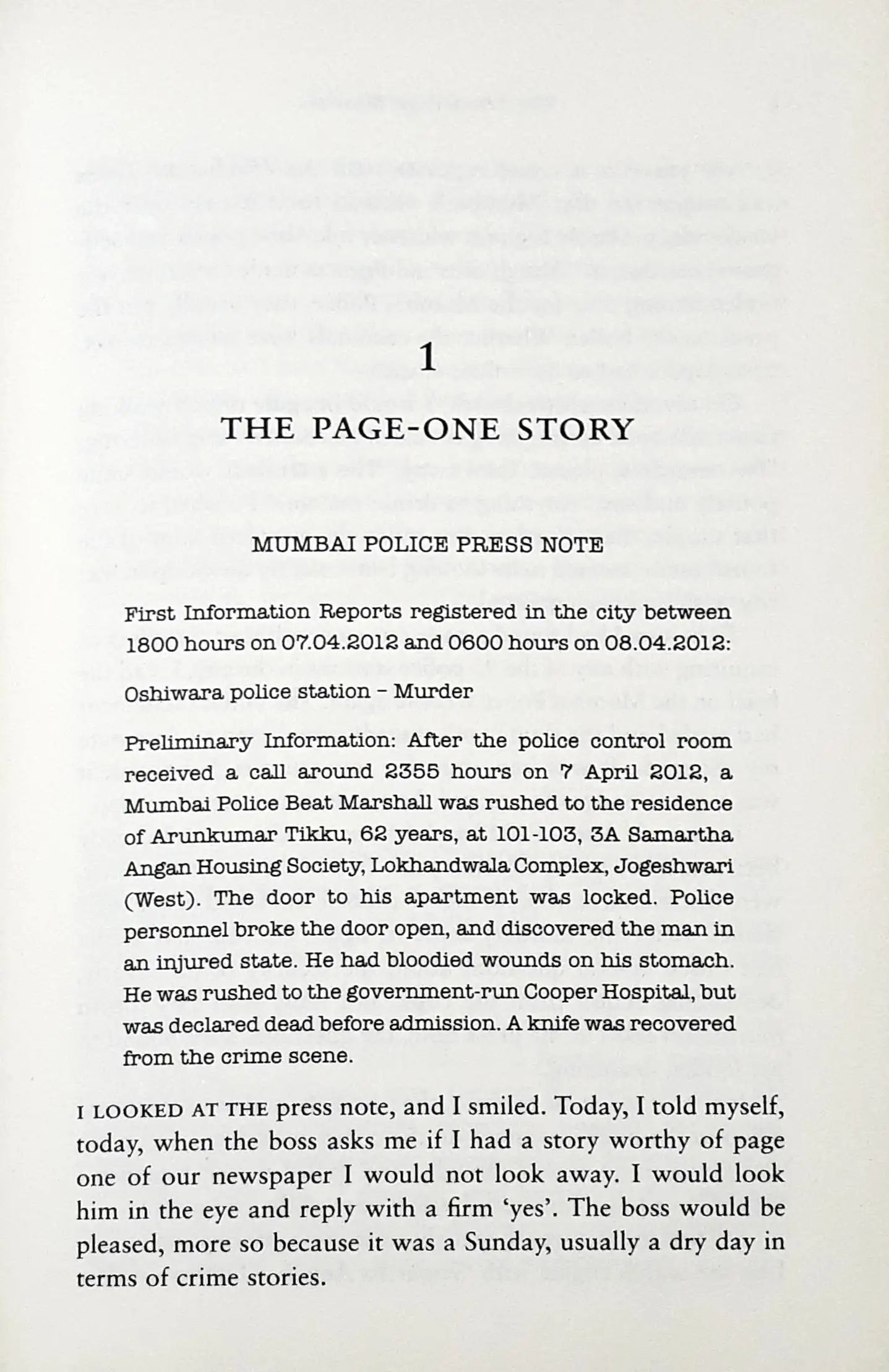 The Front Page Murders (P)