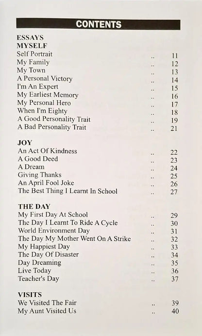 The Genius Book of Essays | Secondary Level