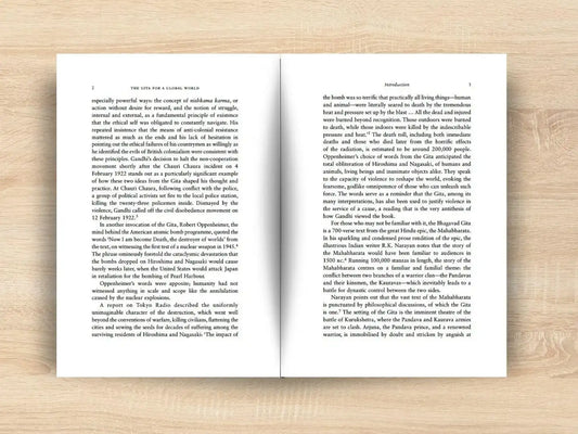 The Gita For A Global World : Ethical Action In An Age Of Flux