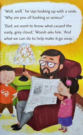 The Mystery Of The Nasty Grey Cloud Story And Activity Book With Fun Stickers