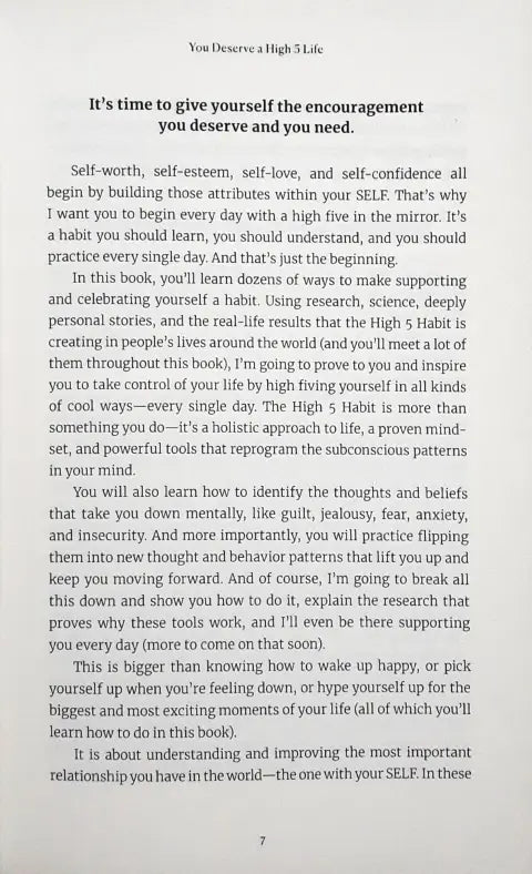 The High 5 Habit : Take Control of Your Life with One Simple Habit ...