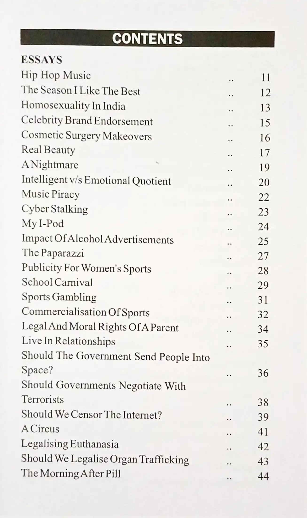 The Intelligent Book of Essays | Secondary Level