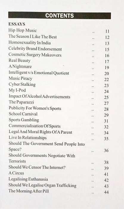 The Intelligent Book of Essays | Secondary Level