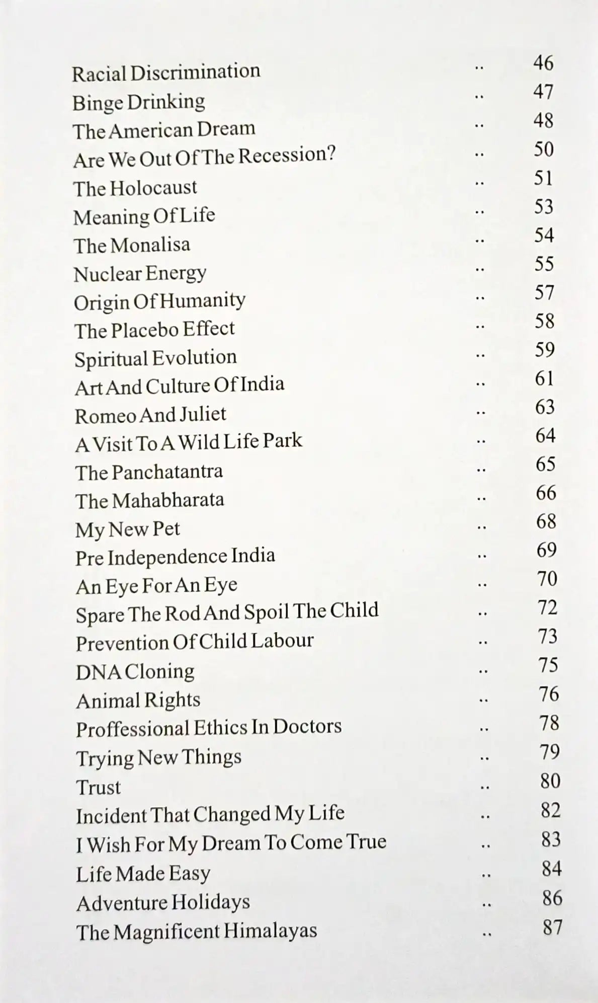 The Intelligent Book of Essays | Secondary Level