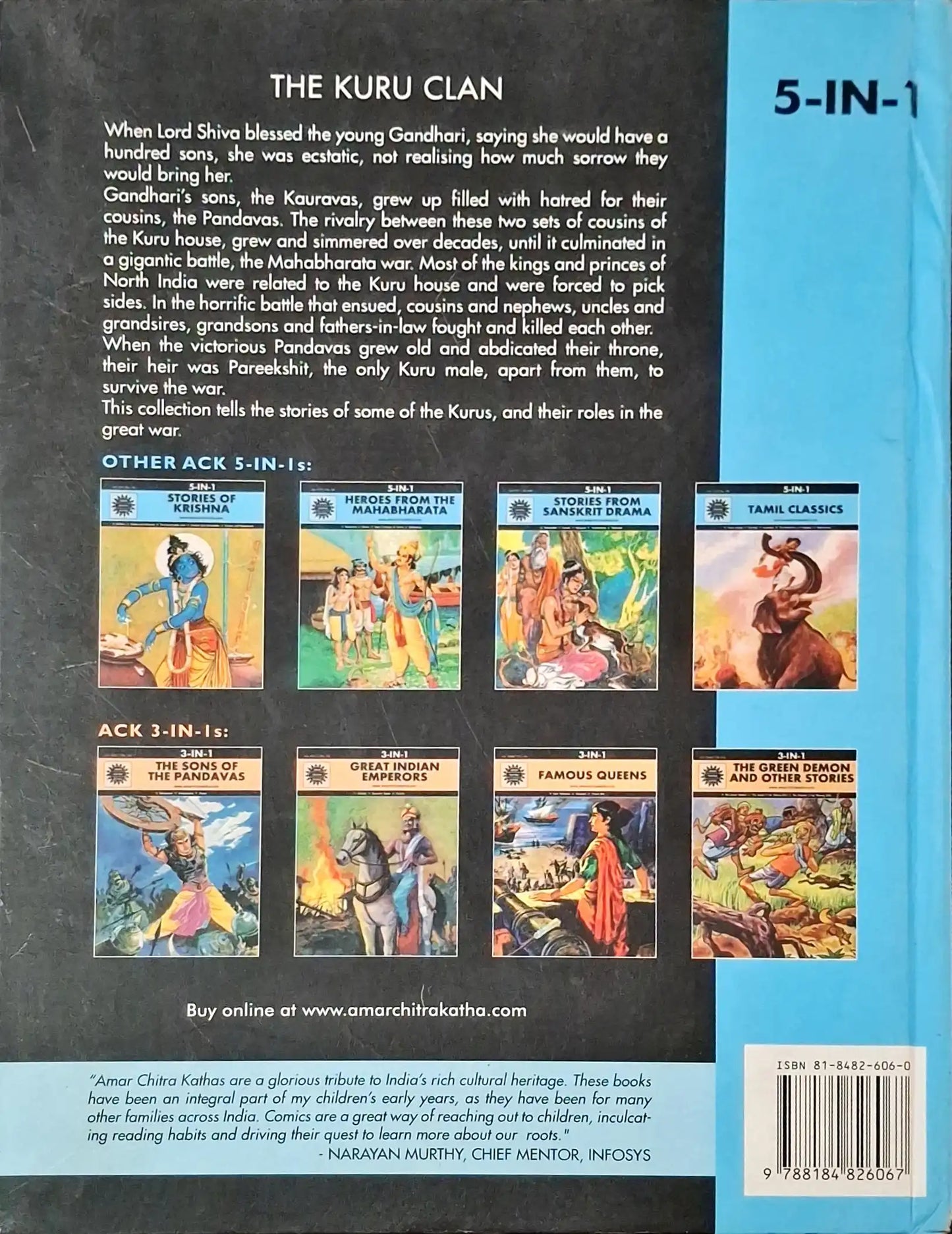 The Kuru Clan 5 In 1 : Amar Chitra Katha Vol. 1034 | Hardcover (P)